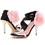(WHAT I WANT) Lady' Summer PU Leather Peep-toe Sandals High-